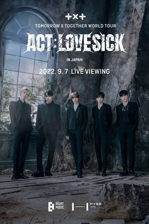 TOMORROW X TOGETHER WORLD TOUR  'ACT:LOVESICK' 포스터