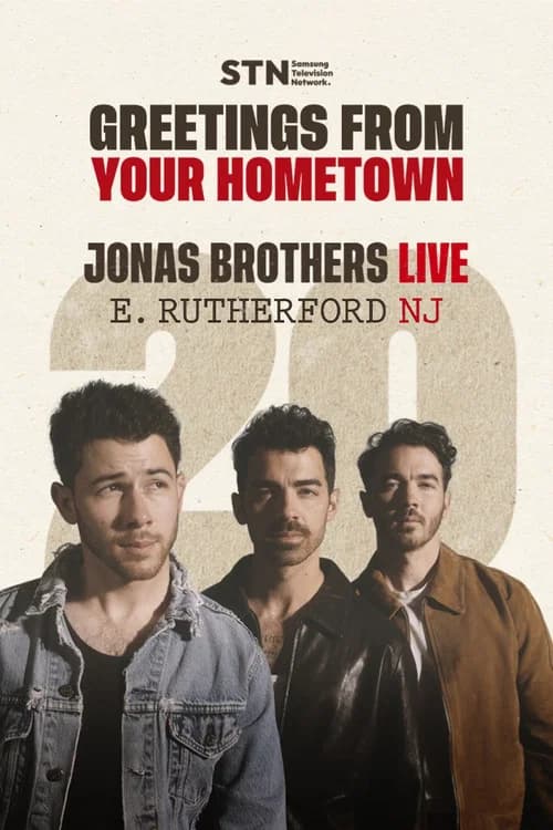 JONAS20 Greetings from Your Hometown - East Rutherford, NJ 포스터
