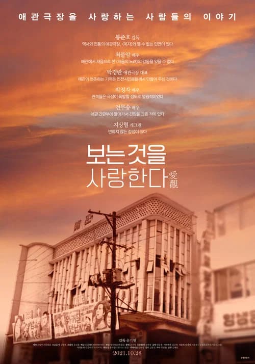 보는 것을 사랑한다 포스터
